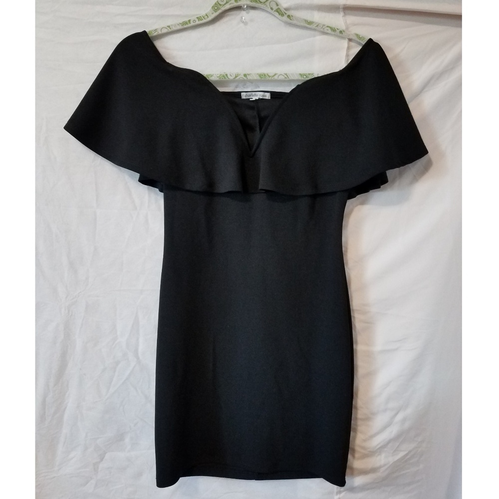 Off the Shoulder Black Dress